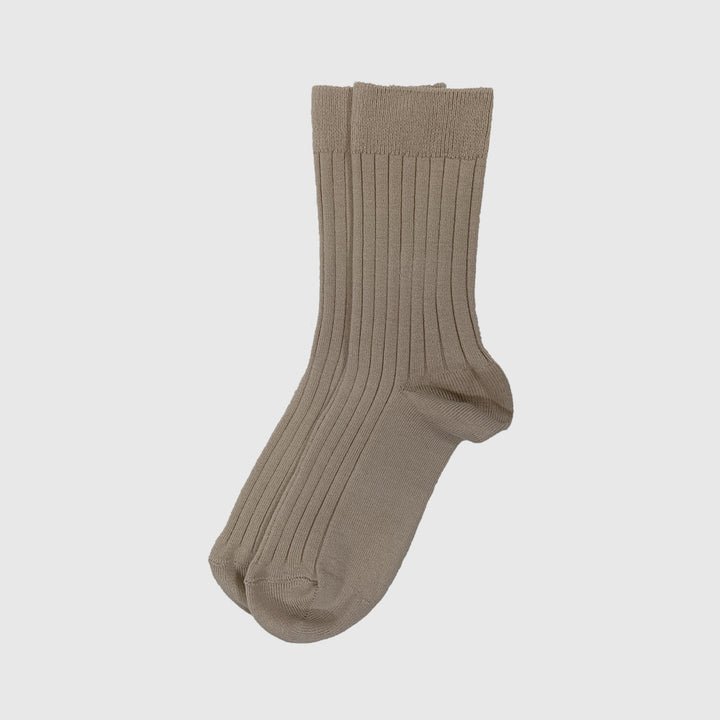 Steen geribbelde sokken